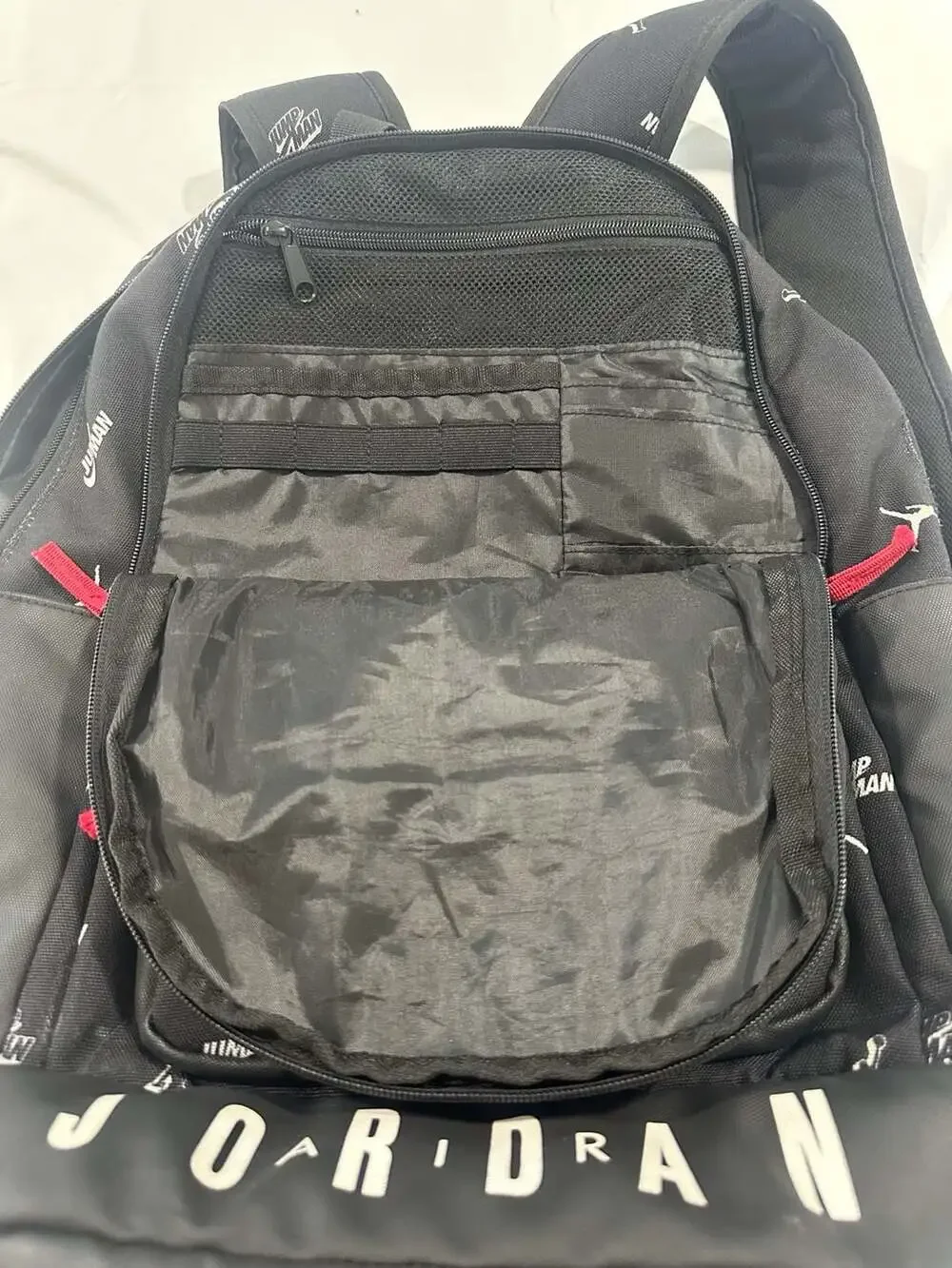 Jordan Essentials Backpack Laptop School Bag Black and White